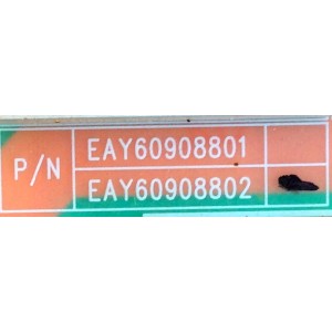 FUENTE DE PODER / LG EAY60908802 / 60908802 / LGP4247-10 IOP / SUSTITUTA EAY60908801 / PANEL LC550EUB (SC)(A1) / MODELOS 55LE5500-UA / 55LV5300-UB / 55LE5400-UC / 55LV5300-UA AUSZLHR / 55LX6500-UB AUSWLUR